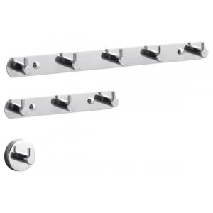 China Durable Stainless Steel Towel Hook , Coat Hook Rail Wall Mounted For Foyer Hallway supplier