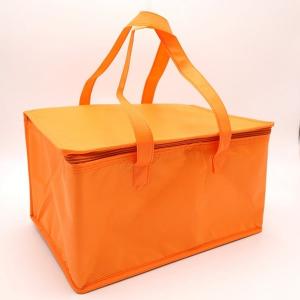 China White Promotional Non Woven Material aluminum cooler bag thermal bag with Zipper supplier