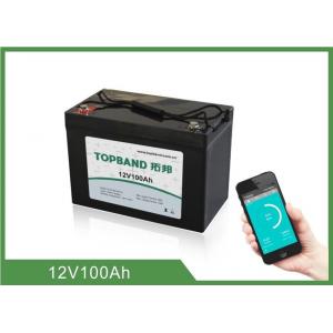 China LiFePO4 12V 100Ah Lithium RV Battery Pack Bluetooth Connection For Caravan supplier