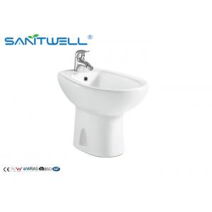 Hotel Bathroom Equipment Floor Mounted Bidet , Women Toilet Self Cleaning Ceramic Bidet