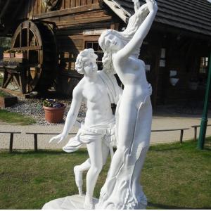 marble statue, Apollo and Daphne mable sculpture,China stone carving Sculpture supplier