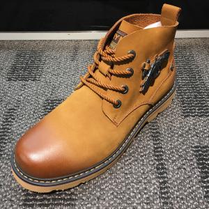 OEM Mens Leather Casual Boots For Motorcycle , Platforms Heel High Top Slip On Sneakers