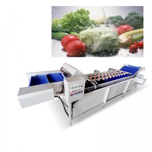 China Ozone Vegetable Fruit Washing Machine 3T/H With Bubble Veg Cleaning Machine supplier