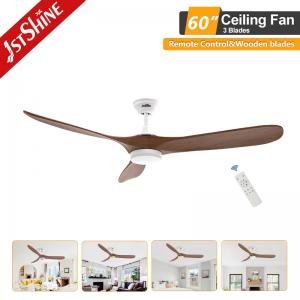 3 Wood Blade Ceiling Fan With Light And Remote Control Energy Saving Dc Motor