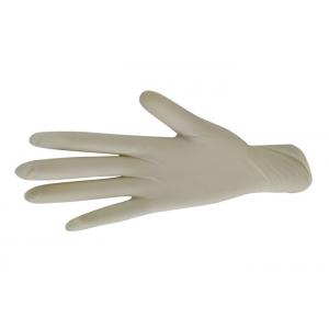 China Disposable Rubber Nitrile Coated Gloves White Color Beaded Cuff 245mm Length supplier