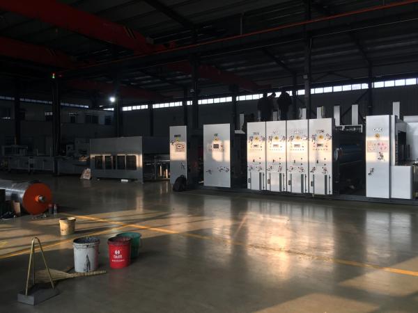 Flexo Printing Corrugated Carton Machine With Die Cutting And Slotting Gluing And Bundling Line