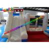 Shark Outdoor Inflatable Water Slides , Air Combo Bouncer With Water Pool