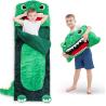 China Super Soft Toddler Nap Mat with 2-in-1 Pillow and Thickened Plush for Preschool Slumber Bag wholesale