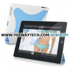 Smart Cover magnétique avec la caisse dure pour l'iPad 2 - bleu