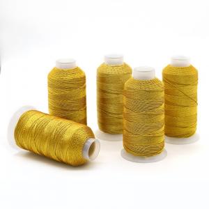 China Gold and Silver Silk Multi-strands Thread DIY Metallic Yarn Thread for Jewelry Making supplier