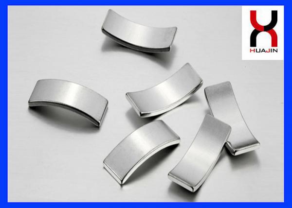 Industrial Permanent Arc Shaped Magnets NdFeB N52 Grade For Motor