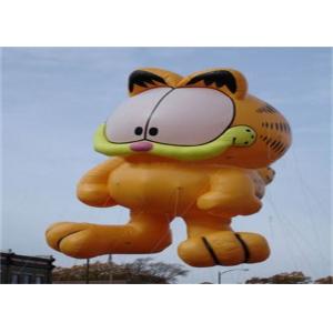 China Advertising Inflatable Cartoon Cat Character Balloon , Giant Animals Flying Ball wholesale