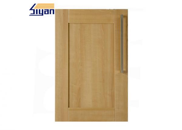 Wood Grain Shaker Kitchen Cabinet Doors 458*688mm With PVC Film Wrapped