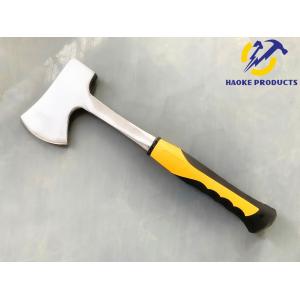 600G Size Forged Steel Materials Ax With Solid Steel Handle And Yellow Color Gum Cover