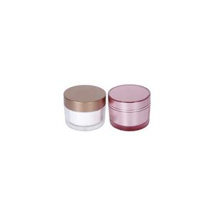 80g Customized Color Acrylic Cream Jar PMMA Round Elegant  Face Moisturizing Cream Jar Cosmetic Packaging UKC02