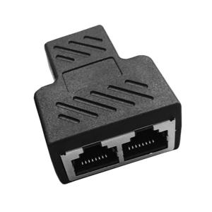 China 1 to 2 Way LAN Ethernet Network Cable Splitter Adapter RJ45 Female For Laptop supplier