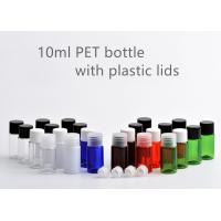 China PET PP Small Plastic Bottle Containers , 10ml Round Plastic Bottles With Lids on sale