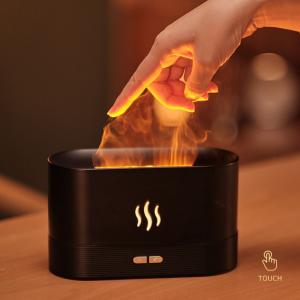 Homefish OEM Humificador Difusor De Aromas 180Ml Diffuser Simulation Flame Humidifier Ultrasonic Mist Air Humidifier Aroma