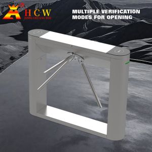 China HCW Security Tripod Turnstile Gate Access Control Face Recognition Turnstile for Gyms Scenic Area wholesale
