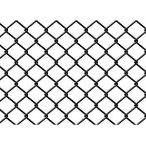 6ft Black Vinyl ODM Coated Chain Link Fence For Animal Enclosure