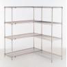 China Heavy Duty Industrial Wire Mesh Shelving , Chrome Storage Shelves With Wheels wholesale