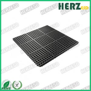 Durable Splicable ESD Rubber Mat / Anti Static Floor Mat Patented Ventilated Design