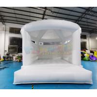 China 18OZ Inflatable Bounce Houses White Party Wedding Jumping Bouncer on sale