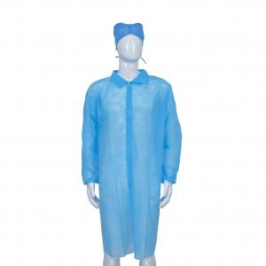 Non Stimulant Velcro Closure Disposable Lab Coats