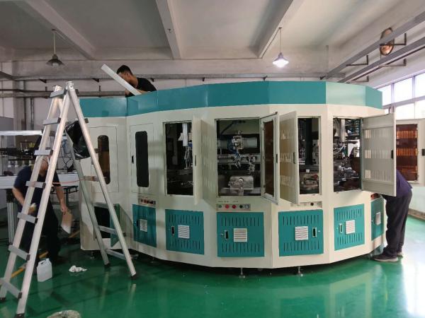 6 Color Servo Motor Drive Bottle Screen Printer For Container Of All Types