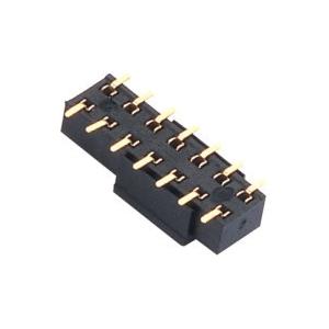 Female Header Connector 2.54 spacing double row  PCB board  SMT ﹣40℃ to +105℃