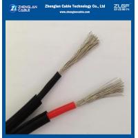China CU 1x4mm2 PV DC Solar Cable Black For Solar Panels Connection 1.5KV DC H1Z2Z2-K on sale