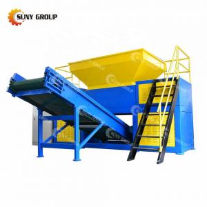 China PLC Controlled Engineering Plastics Shredder for Wood Chop Board and Foam Recycling supplier