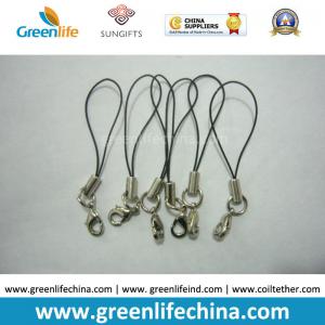 China Standard Nylon Black String Loop with Mini Lobster Clasp for Attaching Pendants wholesale