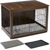 China Double Door Wooden Dog Crates in Modern Style 81*55*67cm for Home Decorative Furniture wholesale
