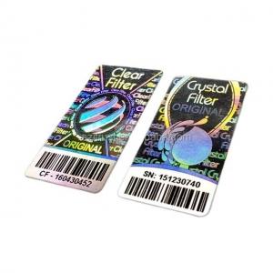 Adhesive Tamper Proof Hologram Authentic Security Barcode Sticker