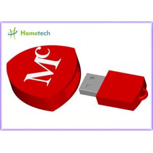 Popular Heart-Shaped Cartoon USB Pen , Cute Pen Drive for Promotional 100% Full Capacity