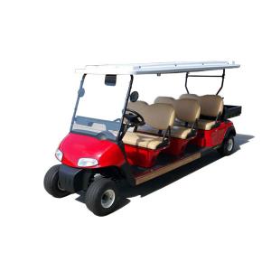 China Multipurpose Red Color 48V Curtis Controller Electric Golf Club Cart With 6 Seats supplier