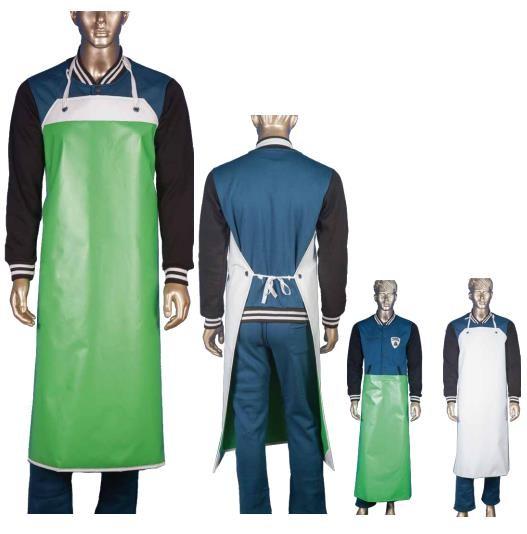 Food Industry PVC Coated Protective Clothing Aprons PVC Coated For Both Sides