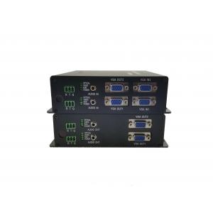 China Manufacture 4 channel VGA 720/1080p video audio extender with data VGA fiber Optic Converter supplier