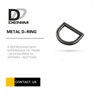 China Thick Gunmetal Metal D Ring Buckles Bulk Trims & Accessories For Bags supplier