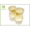 China Eco-friendly Disposable Wooden Round Cup for Food with Different Size wholesale