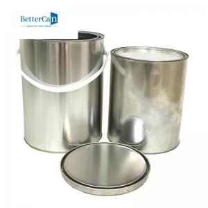 China Airtight Seal Metal Paint Tin Recycled Round Empty One Gallon Paint Cans supplier