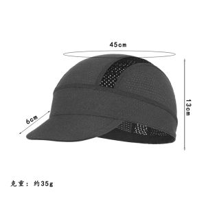 Custom Cycling Cap Quick Dry Breathable Moisture Wicking Sports Cap Absorbent Breathable Hat Under Helmets Thin