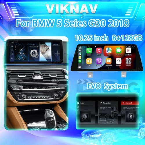China Lecteur de voiture sans fil BMW G30 2018 Android EVO 10 pouces stéréo Navigation GPS supplier