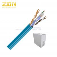 China UTP CAT6 Network Cable , Gigabit Ethernet Cable With Solid Bare Copper Conductor on sale