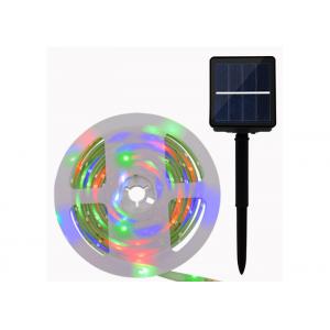 China Solar LED Flexible Strip Lights SMD 5050 RGB Colors Changing 3.7V 1800mAH supplier
