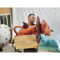 China Custom Length Realistic Dinosaur Cosplay Party Prop Silicone Dragon Hand Puppet In Custom Colors on sale