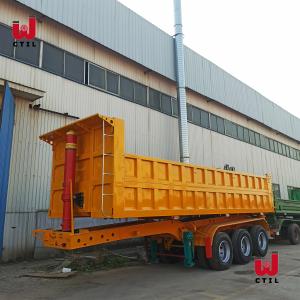 China Tipper 30cbm Truck Semi Trailers 45T Hydraulic Dump Trailer supplier