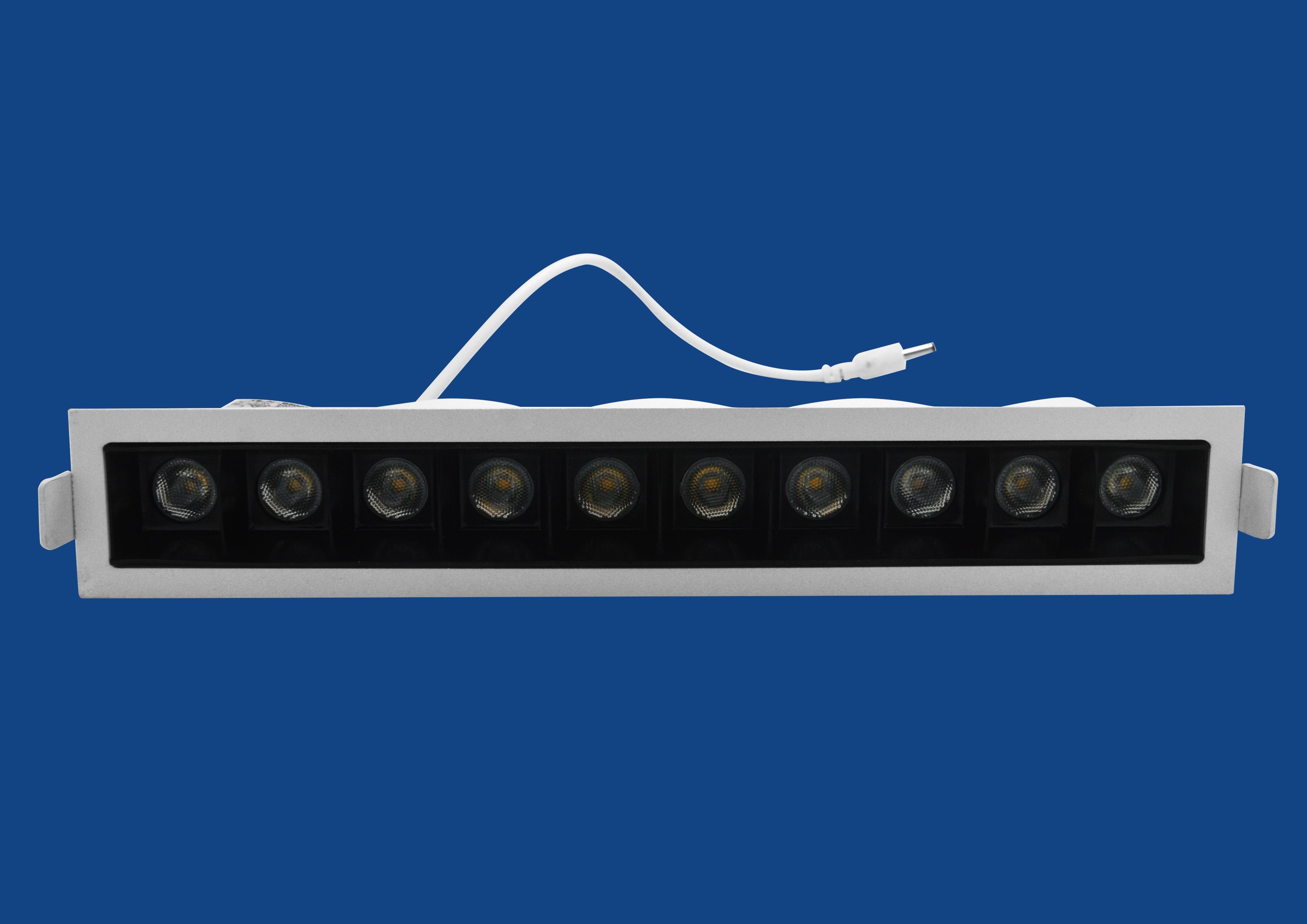 248 * 35mm 21W 3000K Long LED Recessed Lighting Square 700mA For Hotel Lamp