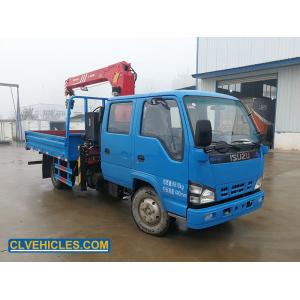 China Crew Cabin 600P ISUZU Truck Mounted Crane 4X2 12m Height Lifter Machinery supplier